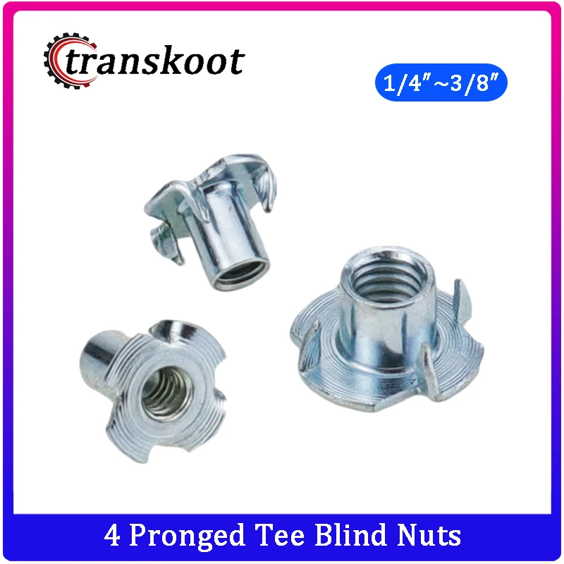 50 шт. 25 шт. 1/" 3/8" 3/1" 5/16" четыре 4 зубчатых тройника глухие гайки мебельные вставные гайки для дерева 4 зубца стук в дерево