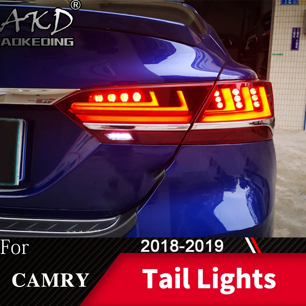 Tail Lamp For Car Toyota Camry- LED Tail Lights Fog Lights Daytime Running Lights DRL Tuning Cars Car Accessories