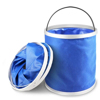 

Portable Folding Bucket Outdoor Camping Fishing Bucket Car Storage Container Car Wash Mop Bucket Cleaning Tools