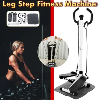 

Multifunctional Home Gym Weight Loss Leg Fitness Step Machine Indoor Stepper LCD Monitor Handle Bar Work Adjustable Height