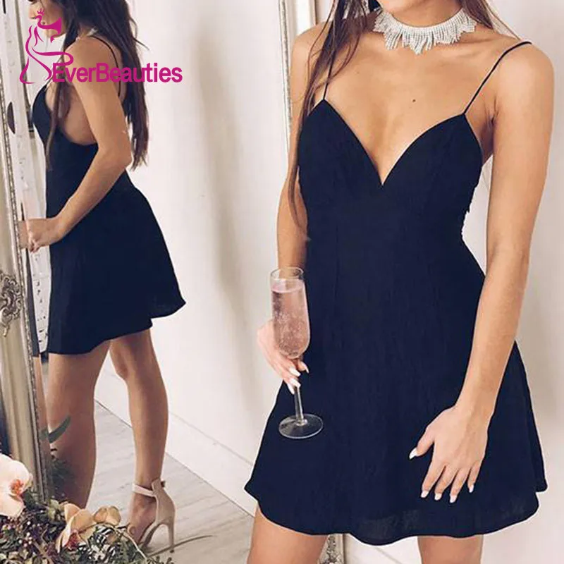 as picture Темно-синие коктейльные платья Vestido, шифоновые платья на бретельках, вечерние платья для выпускного вечера Vestidos De Festa, котельное платье - Цвет: as picture