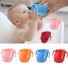 Tazas de bebé con aislamiento de boca oblicuo para bebés, a prueba de fugas, de aprendizaje, resistentes a caídas