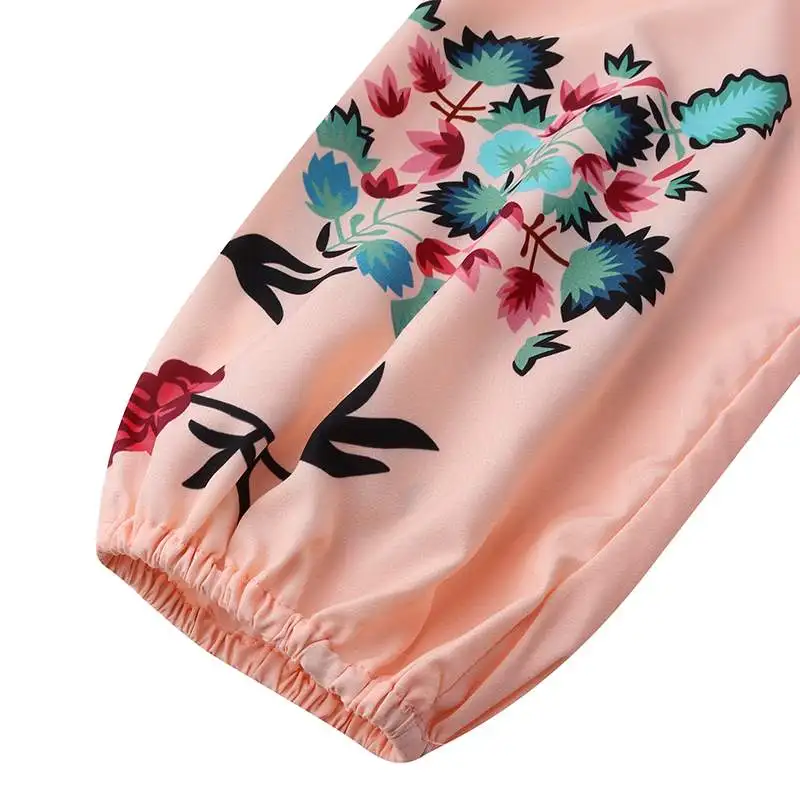 Лето, женские топы, богемный кардиган, кимоно, с принтом, длинные блузки, рубашки, с поясом, повседневные, свободные, Blusas Femininas размера плюс