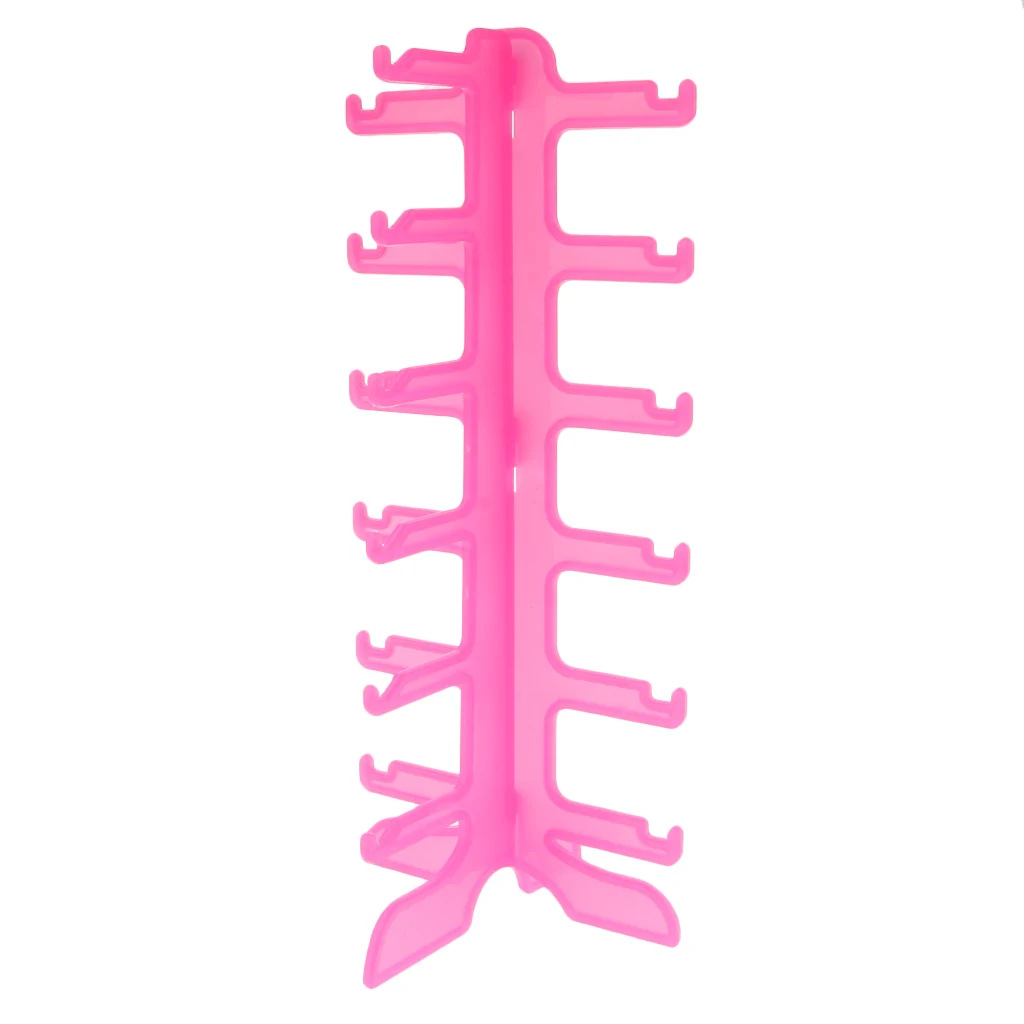 Plastic Sunglasses Eye Glasses Display Rack Stand Holder Organizer 6 Layer