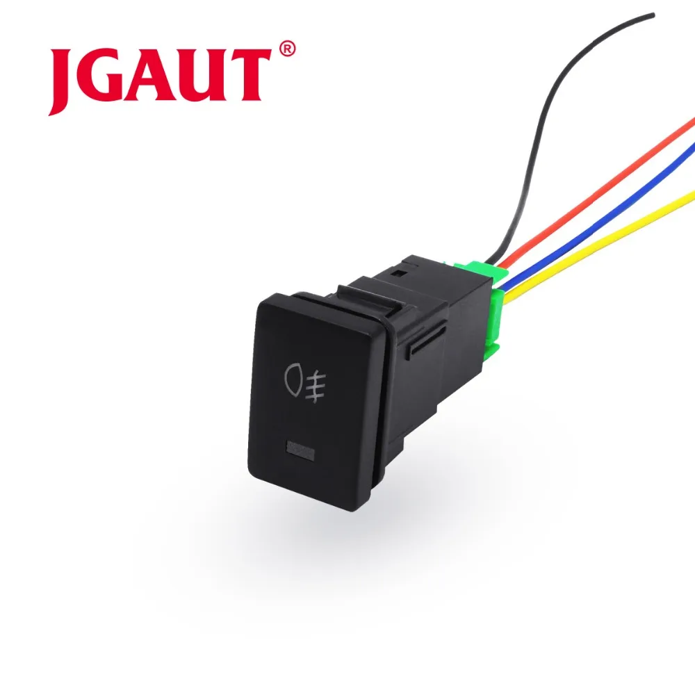 Good Quality Big/Small Size Fog Light Push Switch 4 Wire Button for Toyota  FIT 12V Waterproof Wiring Harness Switch 55W-100W