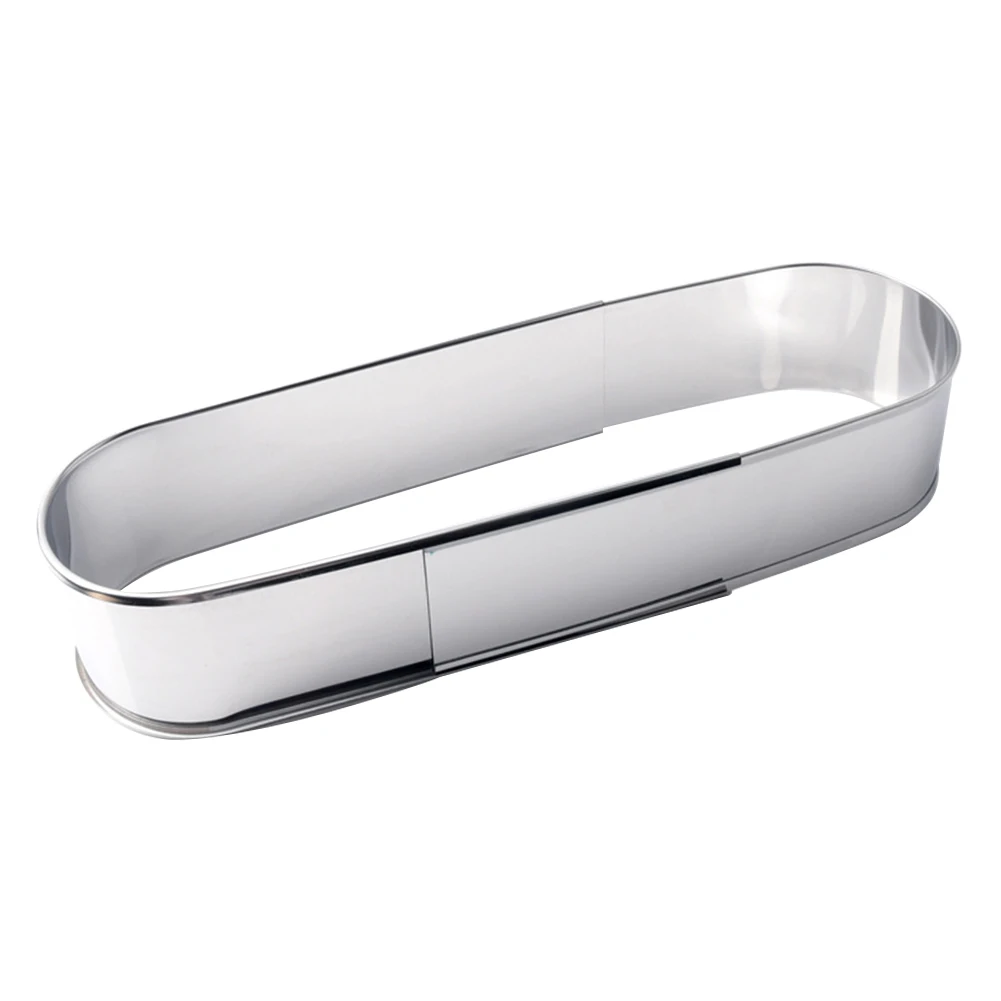 Home Tool Baking Decorating Dessert Cake Molds Cooking Stainless Steel Oval Adjustable Kitchen Reusable Mousse Ring Retractable