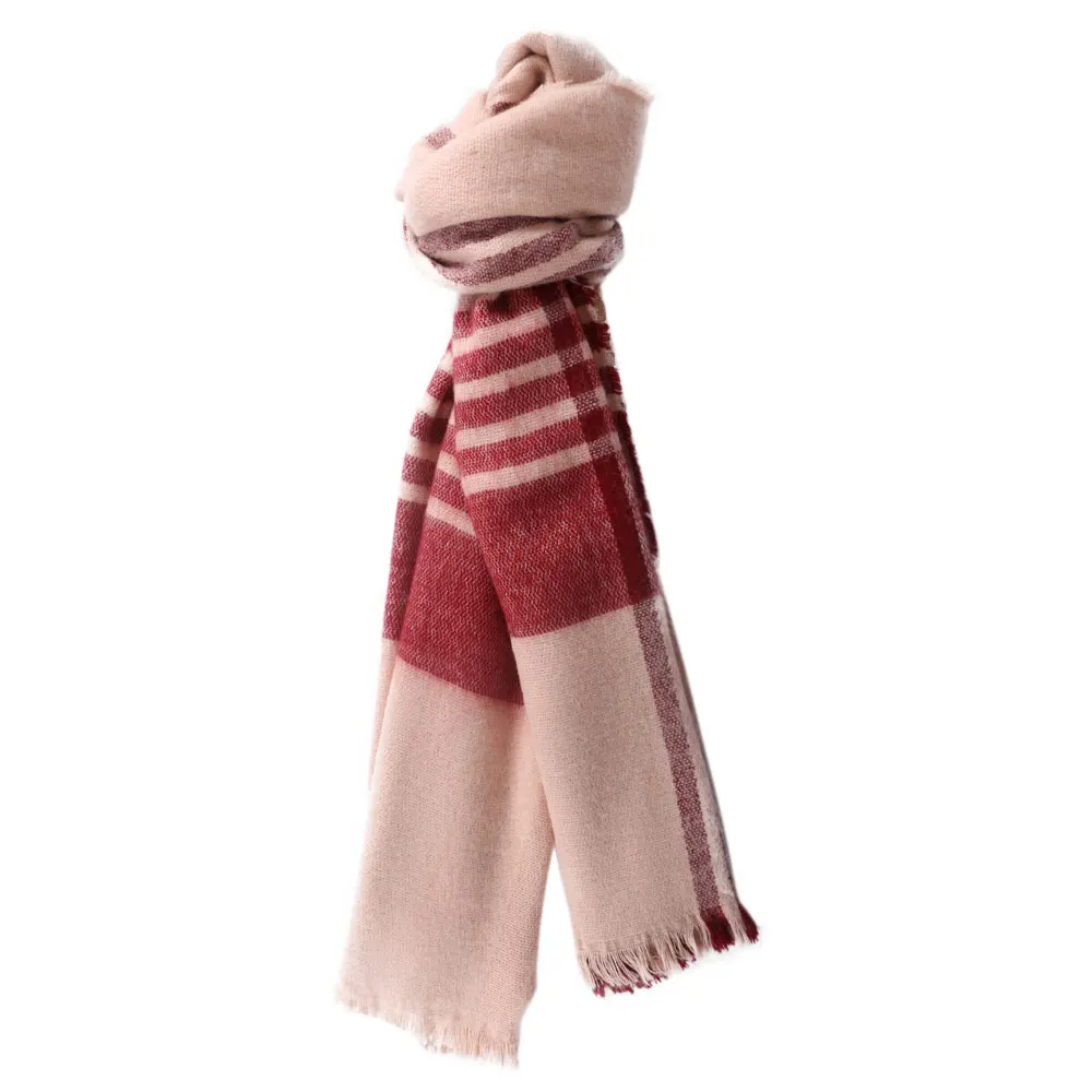 Осенние радужные кашемировые шарфы широкие клетчатые длинные шали покрывало