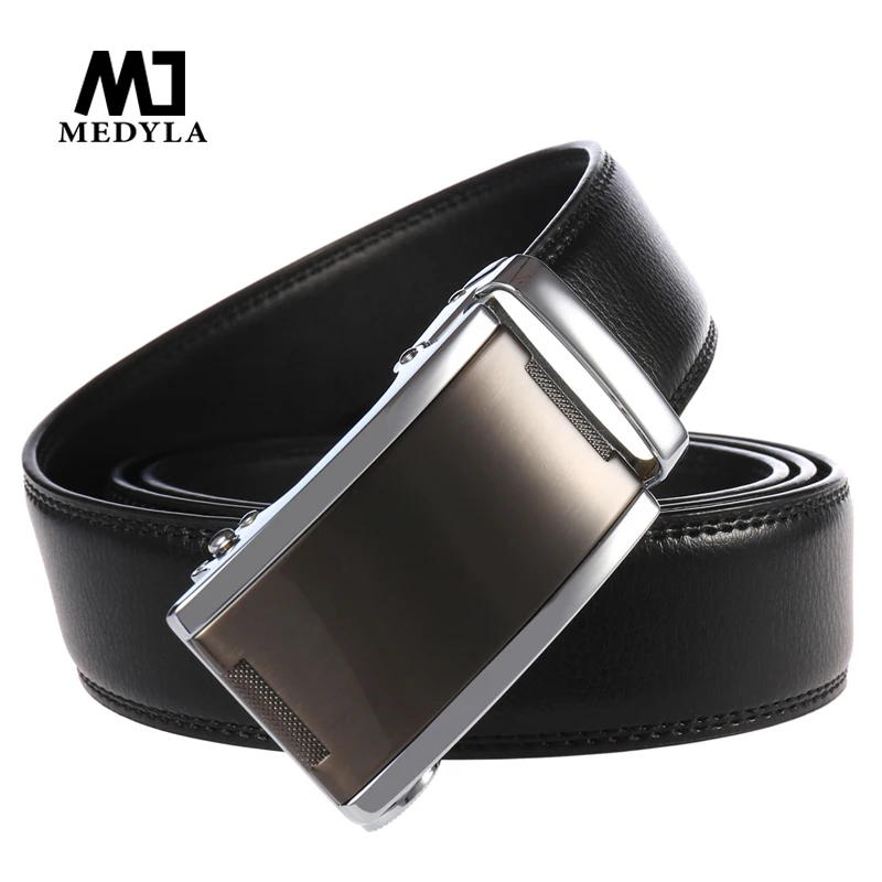 MEDYLA, Новое поступление, Коровья натуральная кожа, мужской ремень, Воловья кожа, ремень для мужчин, автоматическая пряжка, ремни для мужчин, Пряжка из сплава, ремни