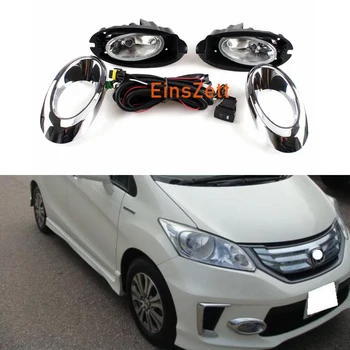 

1set Car Fog Lamp Assembly For Honda FREED 2012~2014 Front Bumper Light Spot Driving Daylight with Switch Wiring