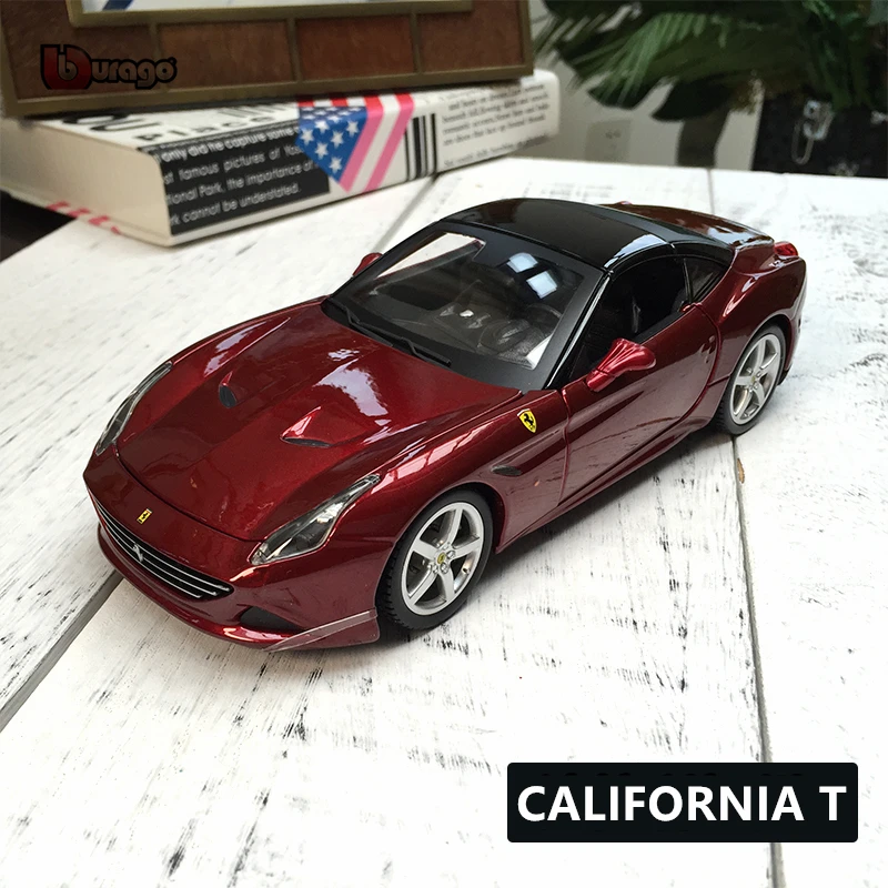

Bburago 1:24 Ferrari California convertible authorized simulation alloy car model crafts decoration collection toy gift
