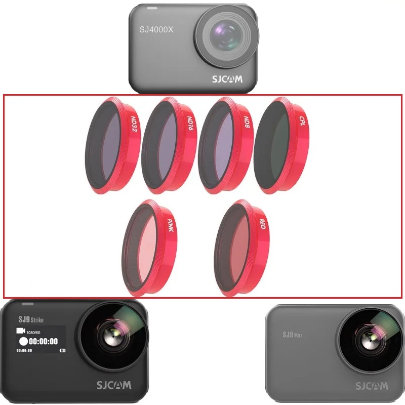 Новый фильтр SJCAM SJ9 Max/Strike SJ4000X для дайвинга UV/CPL/ND крышка объектива Защитная