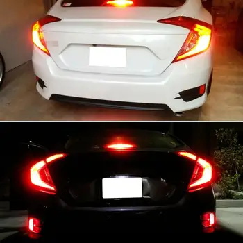 

15-LED Red Strobe/Flashing Blinking Lamp for Honda Accord Brake Tail Light Brake Tail Signal Stop Back-Up Bulb Lights Source Red