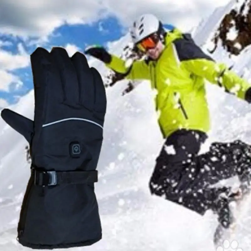 1 пара, для женщин и мужчин, для прогулок на открытом воздухе, перчатки с электрическим подогревом, три уровня, регулируемые аккумуляторные батареи, для катания на лыжах, альпинизма, для взрослых