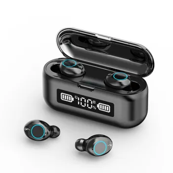 

TWS Bluetooth Earphones Digital Display Wireless Noise Cancelling Earphones With Microphone Charging Box