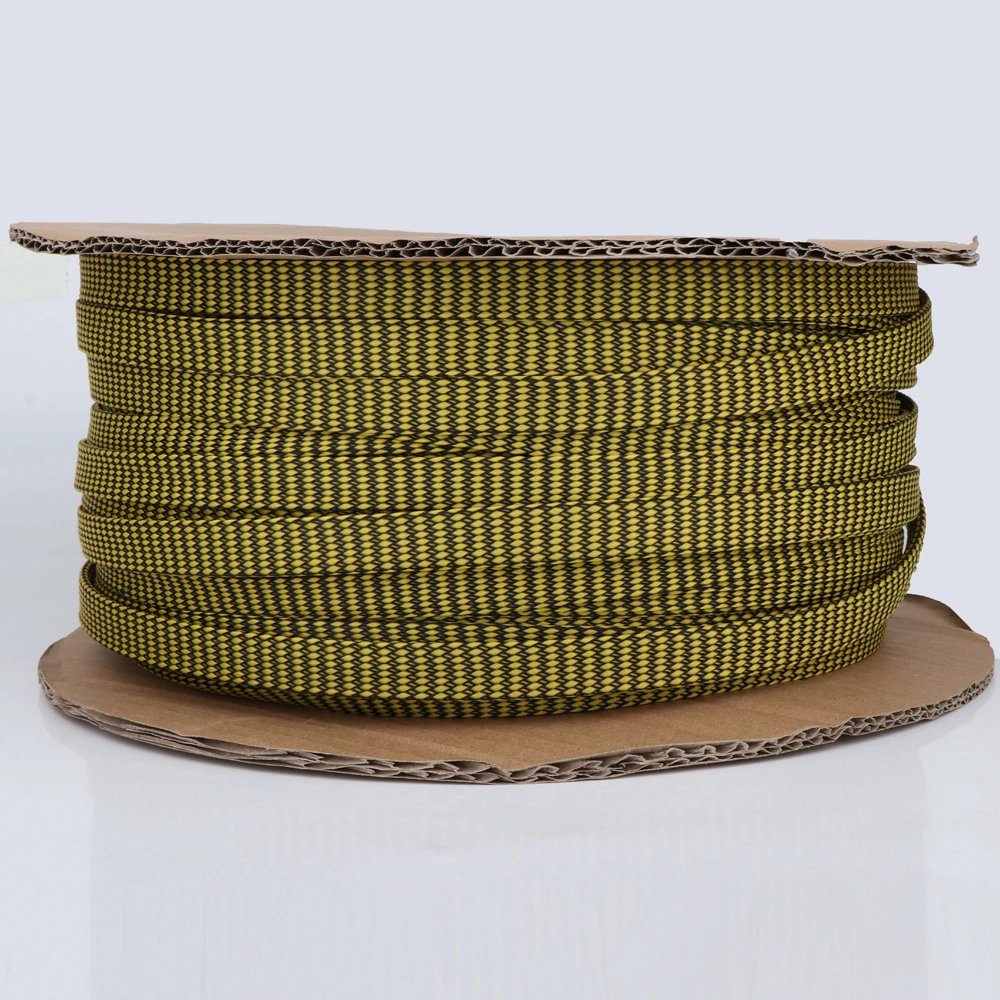 Hochwertiger geflochtener Nylon-Mesh-Schlauch aus 18 mm für DIY-Netzkabel-Kabelhülsen, Schlauchhülsen – Detail 4