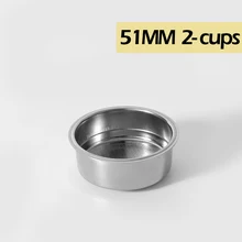  51MM/58MM Pressurized/Non-Pressurized Coffee Filter Basket Single/Double Cup Fit For 51mm/58mm Portafilter Espresso Coffee Tool 