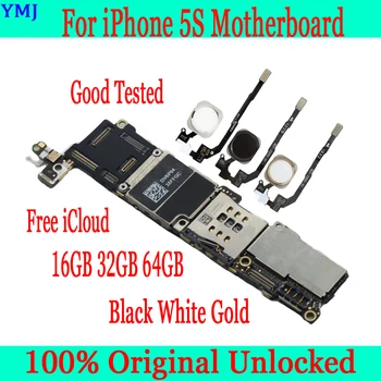 

Black White Gold for iphone 5S Motherboard with/without Touch ID,Original unlocked for iphone 5S Mainboard + Full Chips