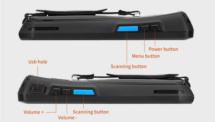 fast scanner PDA Android 8.1 Rugged Handheld Data Collector  4800mAh Battery 1D 2D Barcode Scanner 4G POS Terminal For Warehouse Logistics samsung scanner