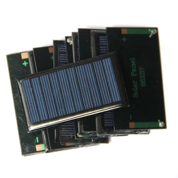 

5V 60mA 67X38mm Mini Power Solar Cells Panel For DIY Toy 3.6V Battery Charger Solar LED Light Study Skit 10PCS