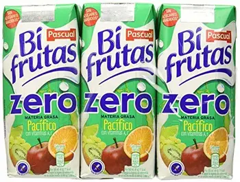 

Bifrutas - Zumo de frutas pacífico y leche- 3 x 330 ml - [Pack de 6]
