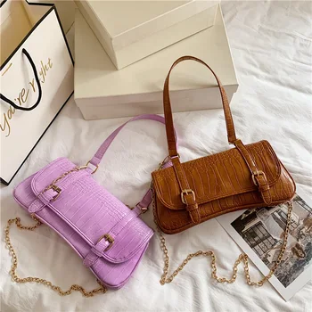 

women's bag Brand Original Design Women's Bag Textured Leisure Bag Fashion Chain Shoulder Messenger Bag Joker Square Bag