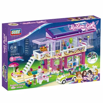 

Princess Fashion Party Building Blocks Sets Bricks Pet Dog Model Kids Gift Toys Compatible Friends New Gudi City Girls