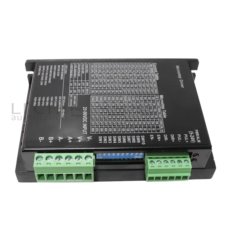 Драйвер шагового двигателя HPD970 Nema 23 Nema 34 Nema17 2.8A DC20-90V 1 Ось шаговый двигатель ЧПУ гравировка