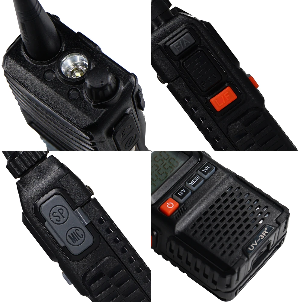 2 шт. BAOFENG UV-3R Plus двухдиапазонный беспроводной портативный CB Walkie Talkie UV3R+ домофон FM трансивер Ham Радио UV 3R двухстороннее радио