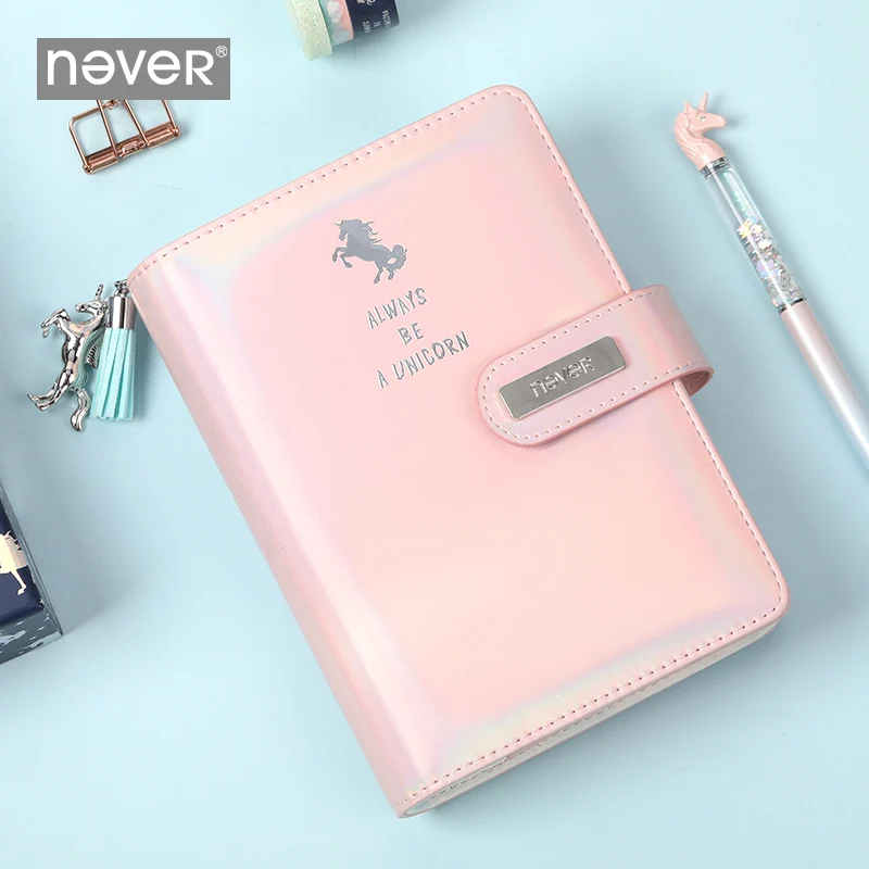 Never Unicorn серии тетради и журналы Girly A6 планировщик Органайзер дневник на спирали