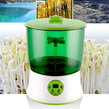 

Digital Home DIY Bean Sprouts Maker Double Layers Automatic Electric Germinator Seed Vegetable Seedling Growth Bucket 220V
