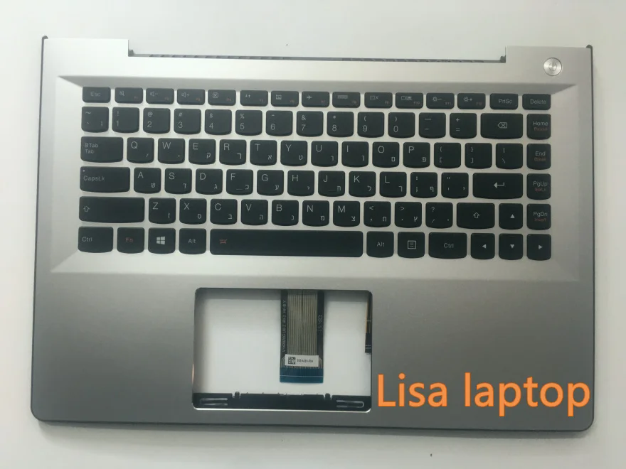Для lenovo uppercase w s41-70 silver BKL he new 500s-14 300s-14 иврит двуязычная клавиатура 5CB0J33070