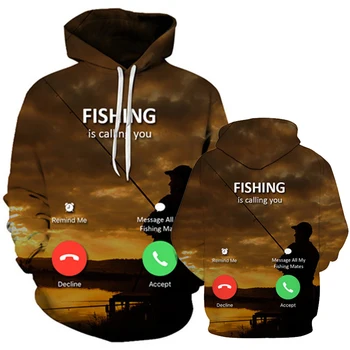 

Sunset 3D Hoodies Men Sweatshirts Anime Tracksuit Fish Pullover Brand Hoody Streatwear Style Unisex Autumn S - size 6 xl