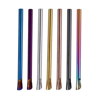 

Spoon Shape Straw Reusable 304 Stainless Steel Drinking Straw Metal Straw For Smoothies Tapioca Pearls Milk Bubble Tea Wholesale