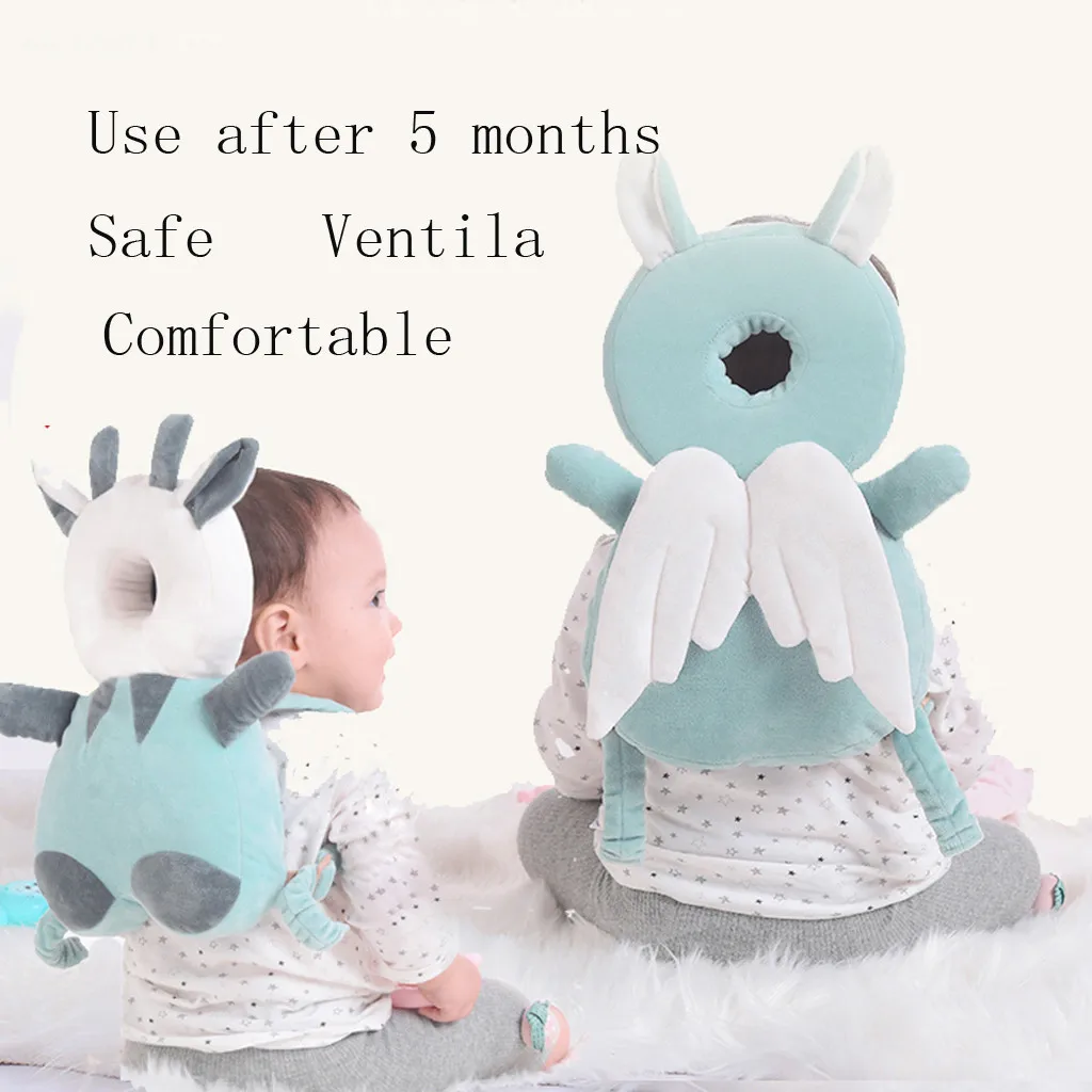 

Toddler Baby Head Protection Pad Headrest Pillow Anti Dropping Drop Resistance Cushion Baby Head Protector Cute Wings Nursing