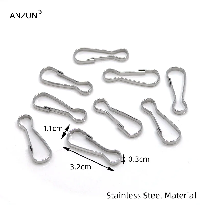 

50 шт., зажимы-кольца из нержавеющей стали 3,2, 304 см