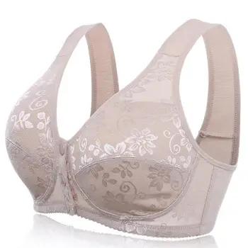 

Front Close T-back Bras Lingerie For Women Wireless Size Comfortble 42 Bra 44 Embroidery 36 38 Cotton Pattern 40 Underwear A6X4