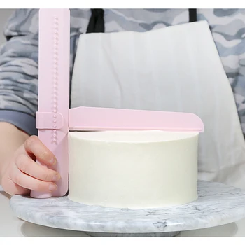 

Cake Scraper Smoother Adjustable Fondant Spatulas Cake Edge Smoother Cream Decorating DIY Bakeware Tableware Kitchen Cake Tools