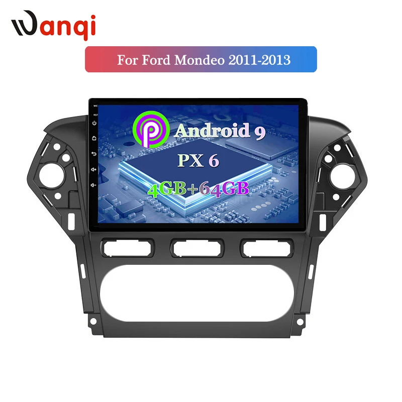 10 дюймов Android 9 0 4 + 64G автомобильная навигация для Ford Mondeo 2011-2013 автомобильный