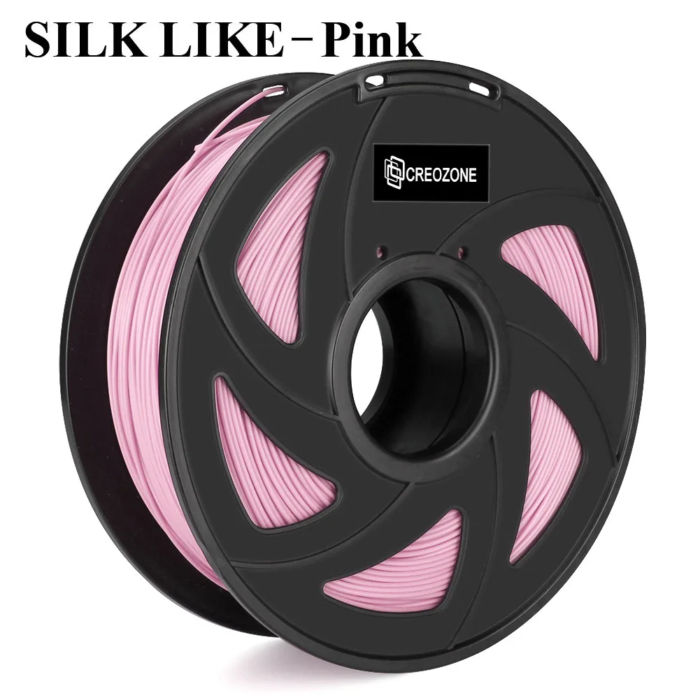 Silk-Like-Pink 3D нить CREOZONE 1,75 мм 1 кг PLA ABS TPU PETG углеродная новая шелковая нить 3D пластиковая нить для принтера из России и Испании - Цвет: Silk-Like-Pink