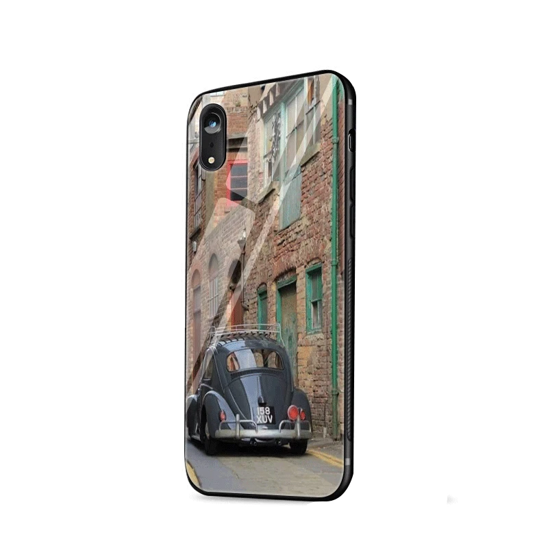 Чехол для мобильного телефона стекло для iPhone 5 5S SE 6 6s 7 8 Plus X XS Max XR чехол винтажный VW Beetle для Coque Shell защита - Цвет: G9