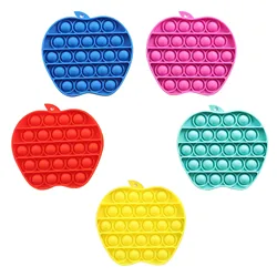 Jouet sensoriel Push Pop en forme de pomme pour enfants et adultes, anti Stress, anti Stress, pour autisme, soulage le Stress, nouvelle collection 