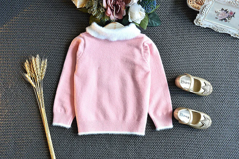 Осенне-зимний бархатный свитер с изображением лебедя для девочек Вязаный костюм топ с длинными рукавами и юбка комплект из 2 предметов, Милая принцесса