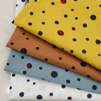 

160 * 100cm 2020 Spring and Summer New Irregular Polka Dot Plain Printed Washed Cotton Shirt Dress Fabric