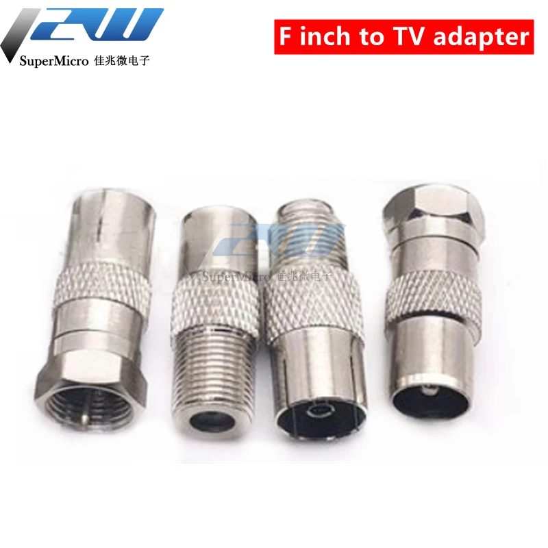 1 шт F TV к IEC PAL DVB-T штекер и гнездо RF коаксиальный адаптер Коннектор тестовый
