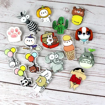 

Cartoon Grass dumpling Dragon Cat Badge Buttons Brooch Anime Lovers Denim Shirt Lapel pins Animation Badge