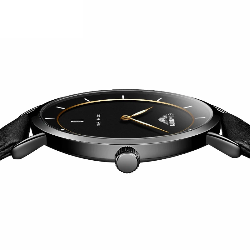 GUANQIN GS19070 часы мужские роскошные брендовые немецкие Bauhaus стиль ультра тонкие