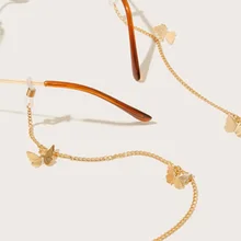 

Gold Color Butterfly Eyeglass Chain Non-slip Eyewear Cord Sunglasses Lanyard Face Mask Chain Necklace Glasses Accessories Unise