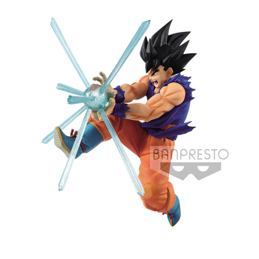 20cm Bandai Dragon Ball Son Goku Kamehameha Wave Ga Materia Pvc Anime Figura Model Collection Kids Toys Kid Gift Mall