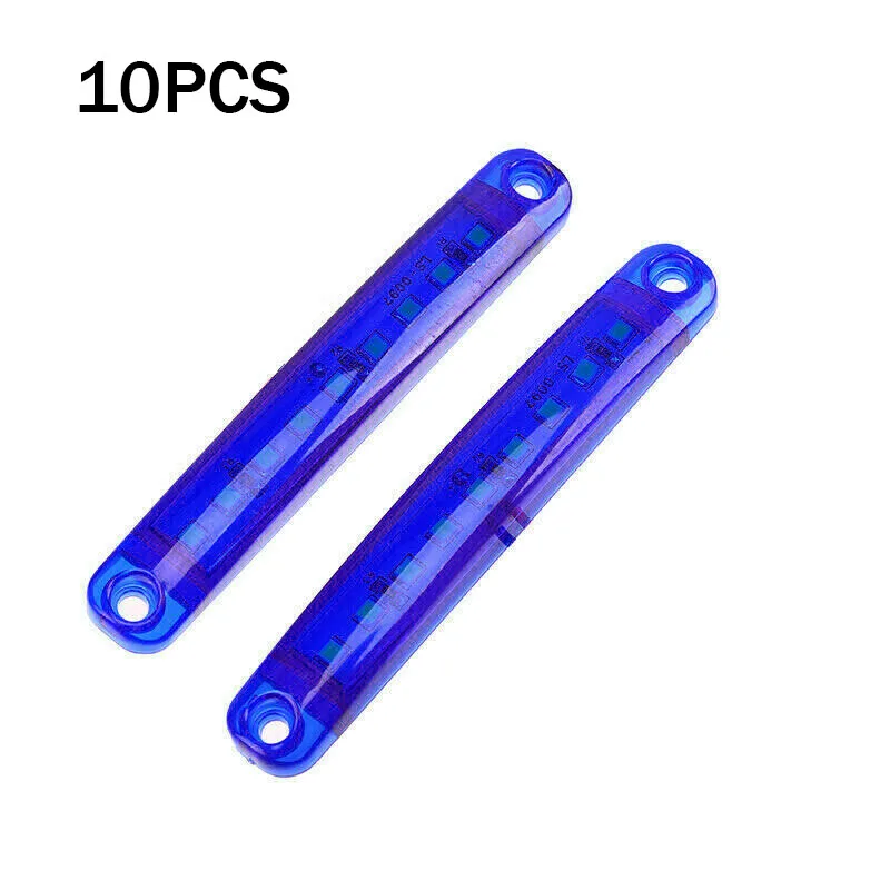 

10pcs/set Blue 9LED Car Truck Side Lights Marker Tail Turn Signal Light 12-30V