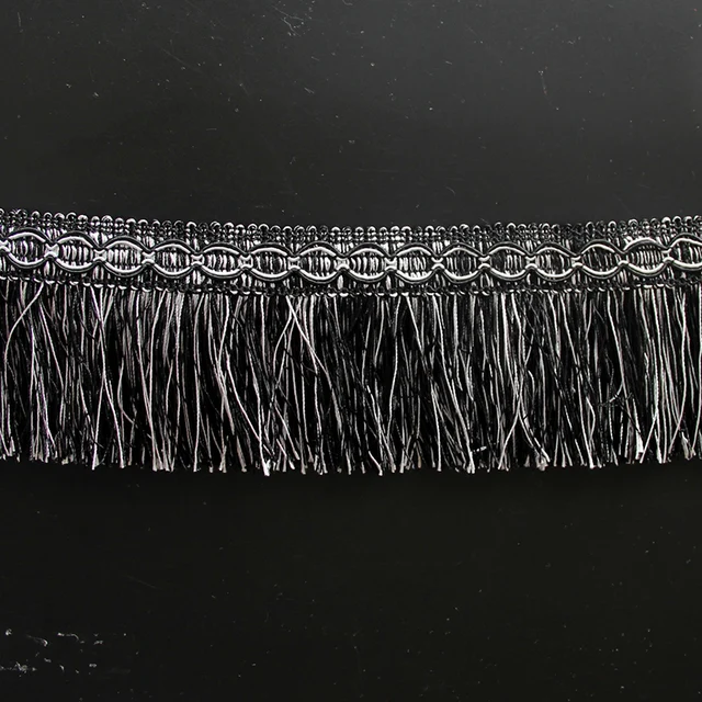 Nastro Frangia Oro Con Nappa | 6 Iarde (5.5m) X 54mm | Poliestere | Per Cucito E Decorazioni - Foto 9